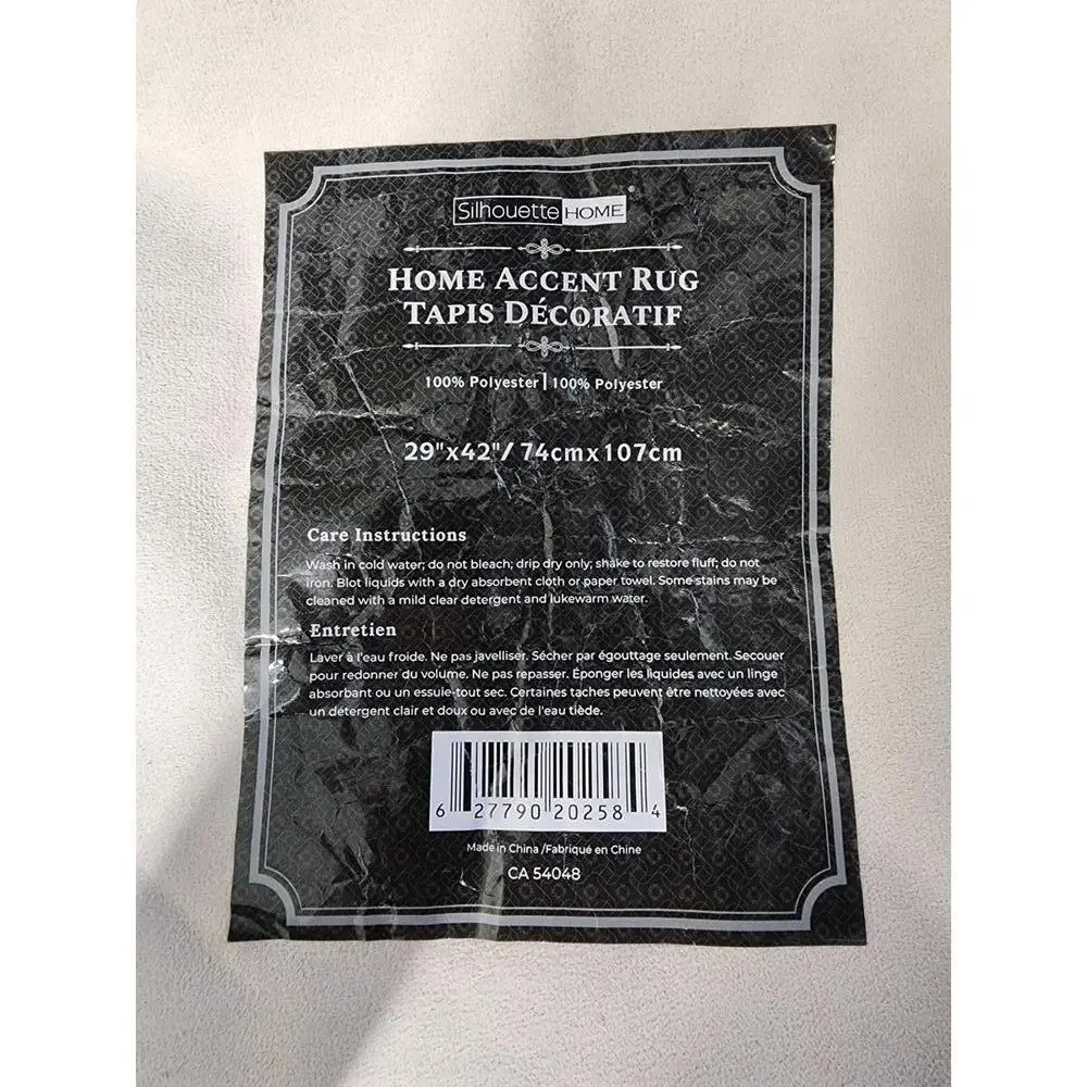 NEW Silhouette Home Orange Accent Area Rug 29